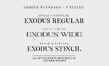 Exodus Free font