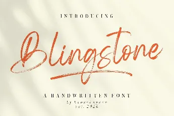 Blingstone font