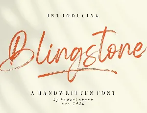 Blingstone font