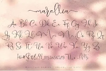 Marellia Script font