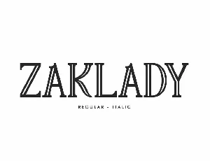 Zaklady Demo font