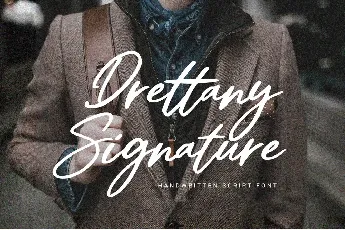 Drettany Signature font