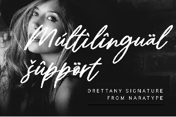 Drettany Signature font