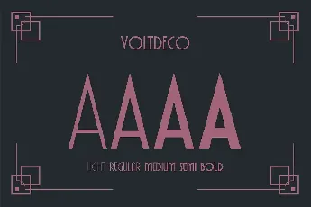 VOLTDECO font