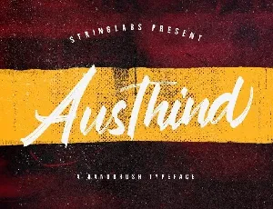 Austhind Brush font