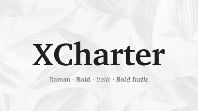 XCharter Slab Serif font