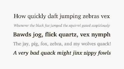 XCharter Slab Serif font