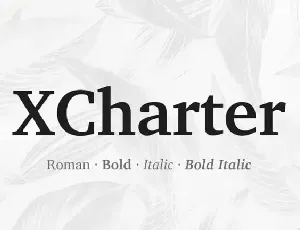 XCharter Slab Serif font