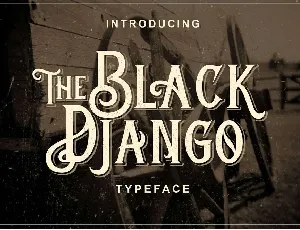 Black Django font