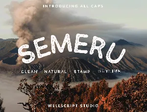 Semeru Handwritten font