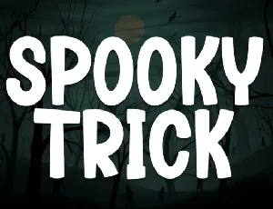 Spooky Trick Display font