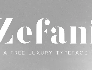 Zefani Free font