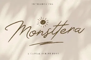 Monsttera Handwritten font