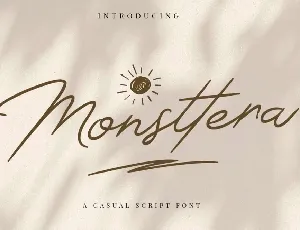 Monsttera Handwritten font