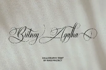 Britney Agatha Demo font