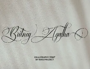 Britney Agatha Demo font