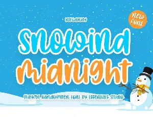 Snowind midnight font