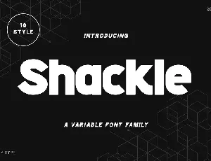 Shackle font