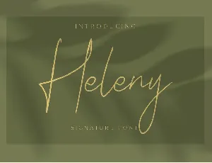 Heleny Free font