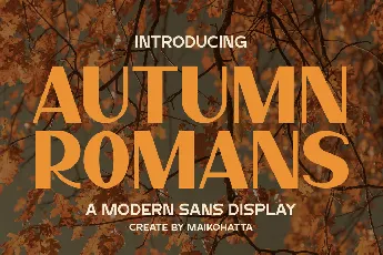 Autumn Romans font