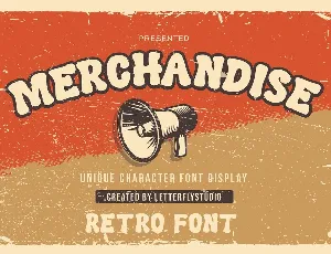 Merchandise font