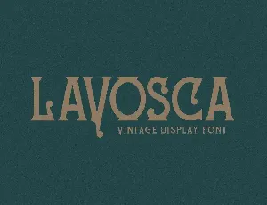 LAVOSCA font