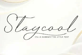 Staycool Script font