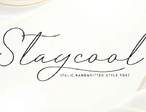 Staycool Script font