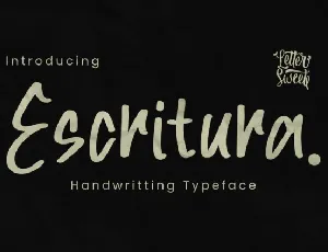 Escritura font