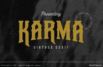 Karma Vintage Serif font