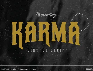 Karma Vintage Serif font