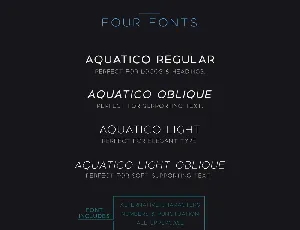 Aquatico Free font