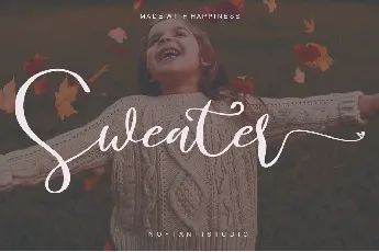 Sweater Script font