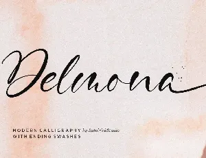 Delmona font