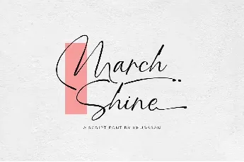 March Shine font