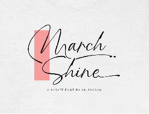 March Shine font