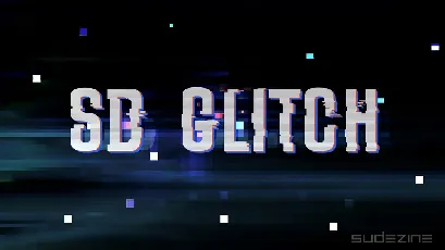 SDGlitchDemo font