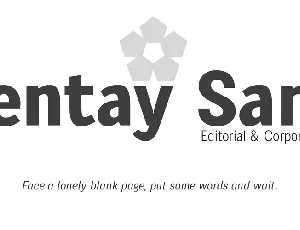 Pentay Sans font