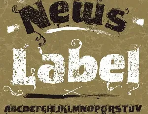 VTKS News Label font