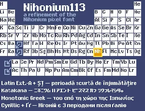 Nihonium113 font