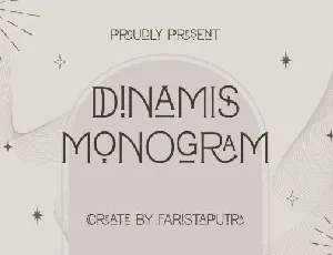 Dinamis Monogram font