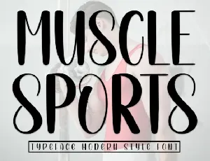 Muscle Sports Display font