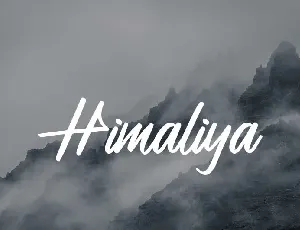 Himaliya Handwritting Script font