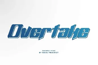 Overtake Demo font