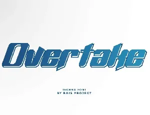 Overtake Demo font