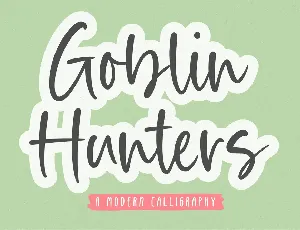 Goblin Hunters font