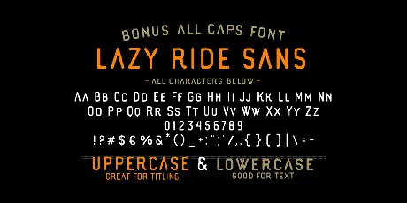 Lazy Ride Script font