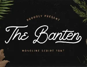 The Banten Monoline Script font