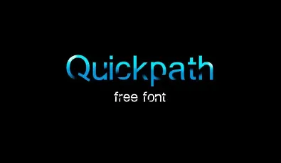 Quickpath Display font