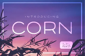 Corn Family font